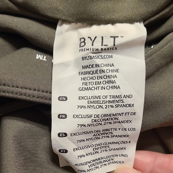 BYLT Basics Sage Green Kids Bodysuit - Picture 6 of 6